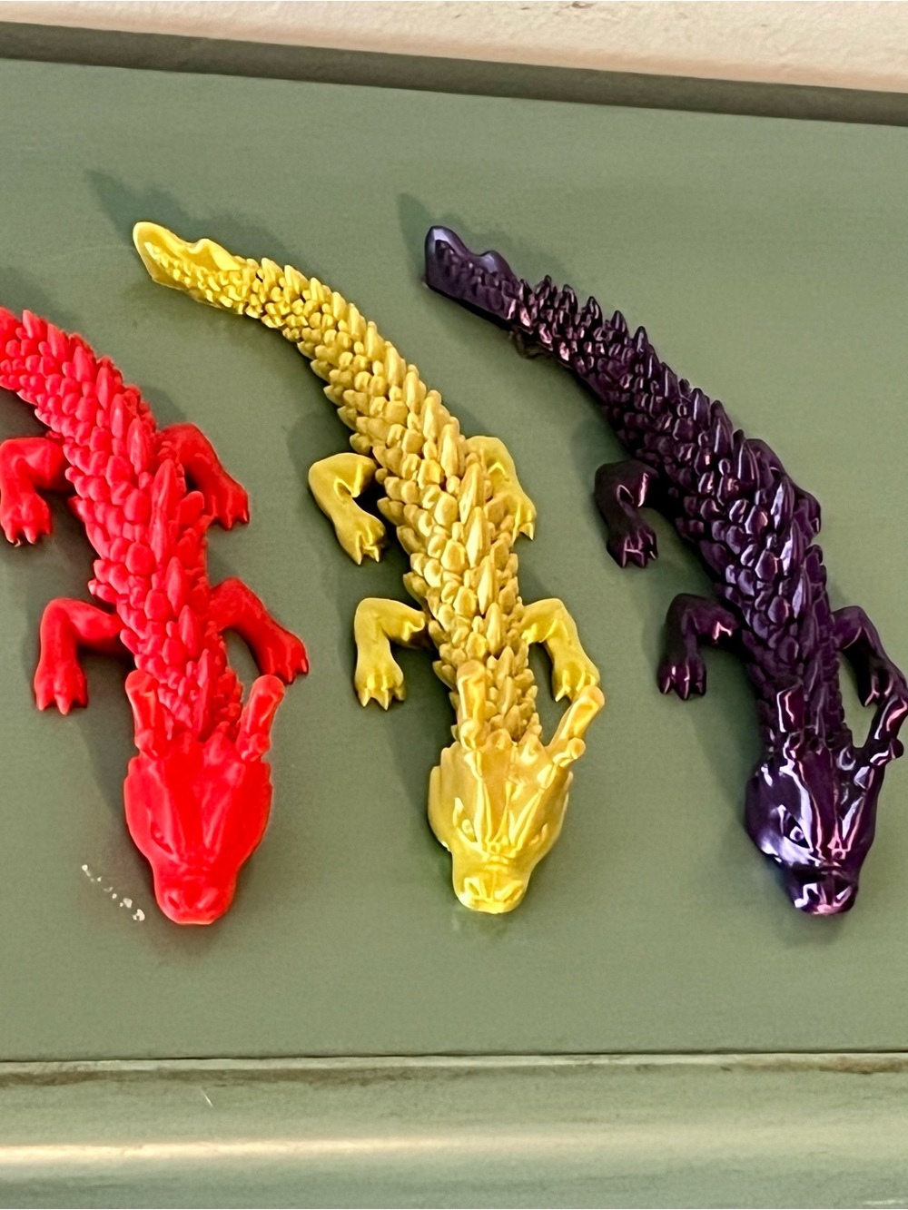 Decorative Reptile Habitat Accent - Yellow Resin Crocodile